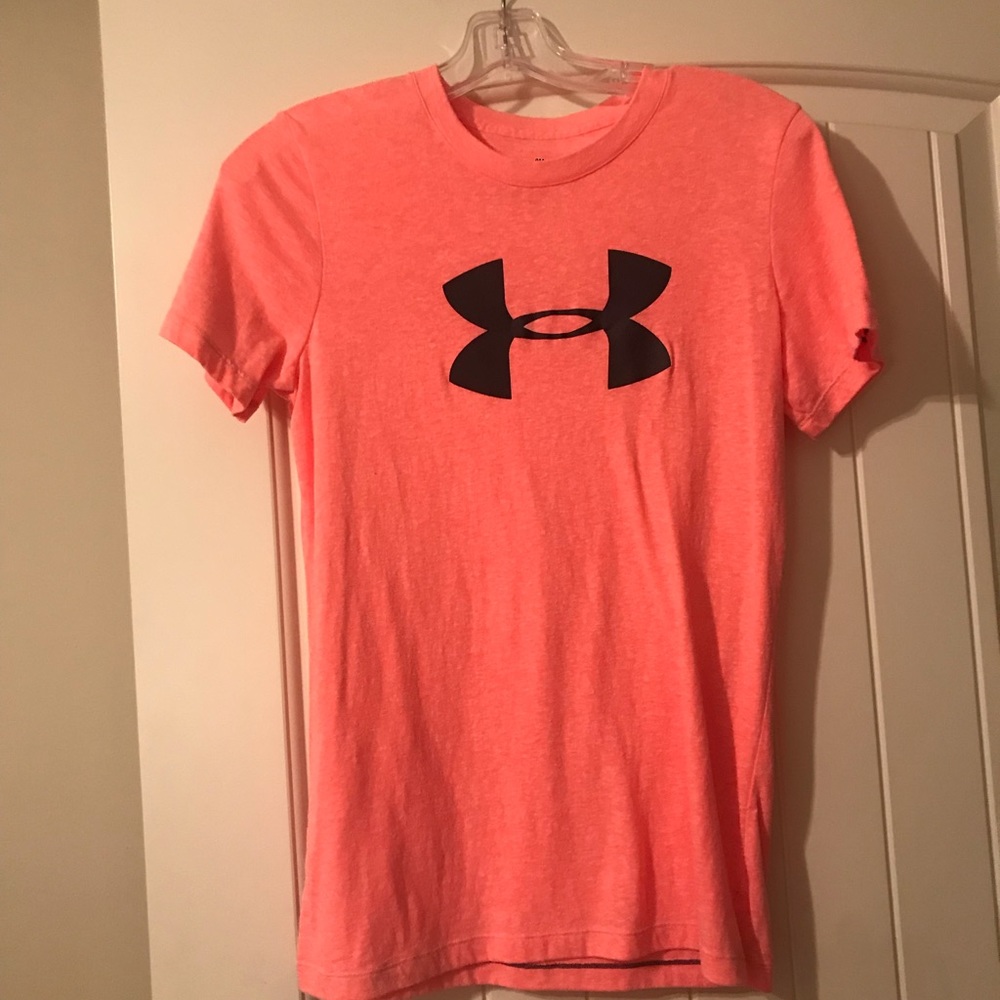 Pink under Armour short sleeve shirt